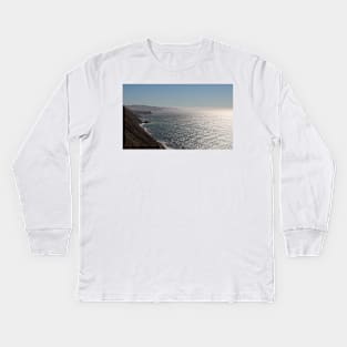 California Coast Pacific Ocean Kids Long Sleeve T-Shirt